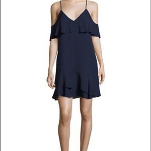 Parker thatcher cold shoulder dress Navy real size size S